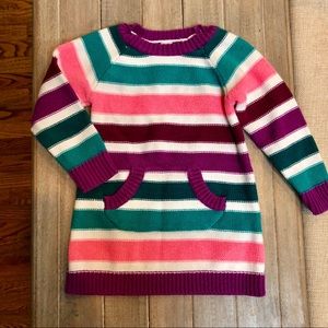 Striped sweater dress